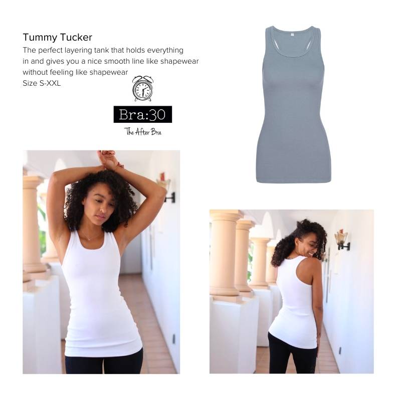 The Cashmere Tummy Tucker Vest Black shapewear tones waist